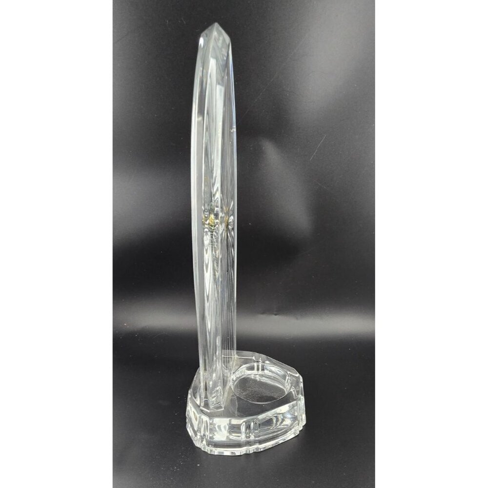 TOWLE Czech 24% Lead Crystal Cathedral Votive Candle Holder Holy Gold Star - Picture 4 of 6